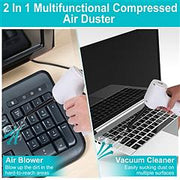 2-in-1 Cordless Vacuum Cleaner and Air Duster Rechargeable Handheld Compressed Air Duster