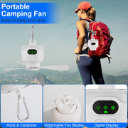 Rechargeable Tent Fan with Light