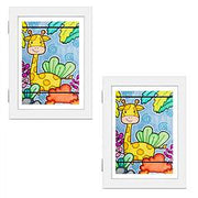 11.69x16.53in Kids Art Frame Front Opening Wooden Frame