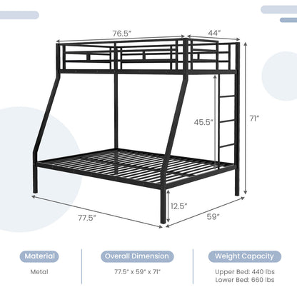 Space-saving Metal Slatted Bed Frame for Teens and Adults Noise-free No Box Spring Needed
