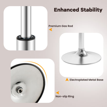 Set of 2 Square Swivel Adjustable