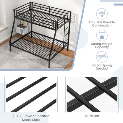 Space-saving Metal Slatted Bed Frame for Teens and Adults Noise-free No Box Spring Needed