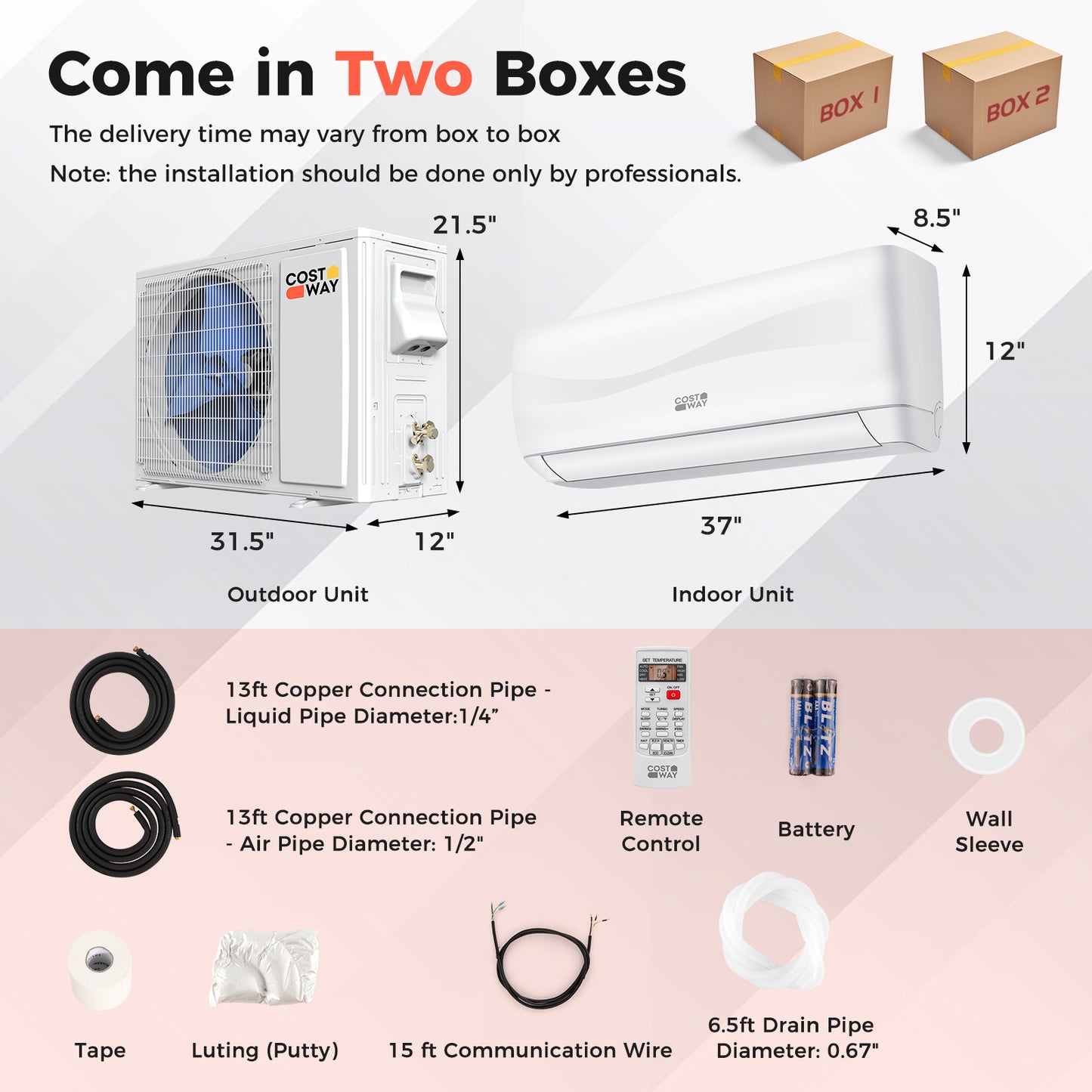 Blast Series 18000 BTU 19 SEER2 208-230V Mini Split Heat Pump
