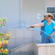 25FT/50FT 5/8" Non-Expanding Flexible Garden Hose Heavy Duty PVC Water Hose Leak-Resistant Kink-Free All-weather Burst 500PSI