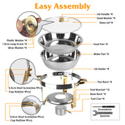Buffet Server Set, 4.76QT Stainless Steel