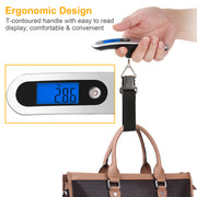 Portable 50kg LCD Digital Luggage Hanging Scale