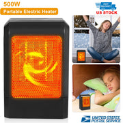 500W Portable Electric Heater PTC Ceramic Heating Fan 3S Heating Space