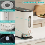 25LBS Vertical Rice Dispenser With Dustproof Lid