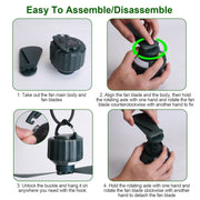 Portable Camping Ceiling LED Fan