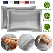 2 Pack Soft Silky Satin Pillow Case