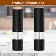 2Pcs Electric Salt and Pepper Grinder