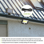 Solar Powered Wall Lights Outdoor 100 LED Beads Motion Sensor Lamp