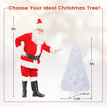 5 ft White Artificial PVC Christmas Tree
