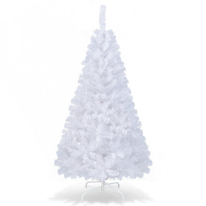6 Feet White Artificial PVC Christmas Tree with Stand-6 ft
