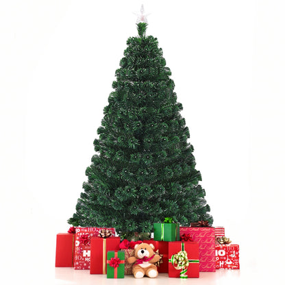 5' / 6' / 7' Multicolor LED Fiber Optic Artificial Christmas Tree-5'
