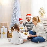 6 Feet Unlit Artificial Slim Pencil Christmas Tree with Metal Stand - 5'