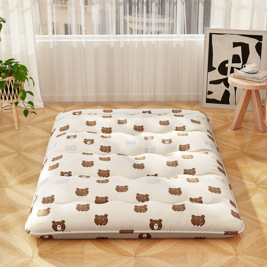 Foldable Futon Mattress with Washable Cover and Carry Bag for Camping