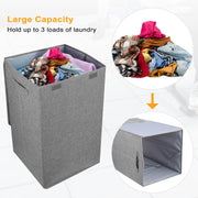 Beige Foldable Laundry Hamper