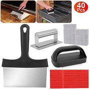 40Pcs Griddle Cleaning Kit for Blackstone with Grill Stone Griddle Scraper Griddle Brush