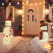 3Pcs 2D Christmas Snowman Yard Decoration