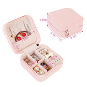 Mini Jewelry Storage Box Portable Ring Earring Necklace Storage Travel Case