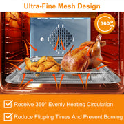 2Pcs Air Fryer Basket Tray