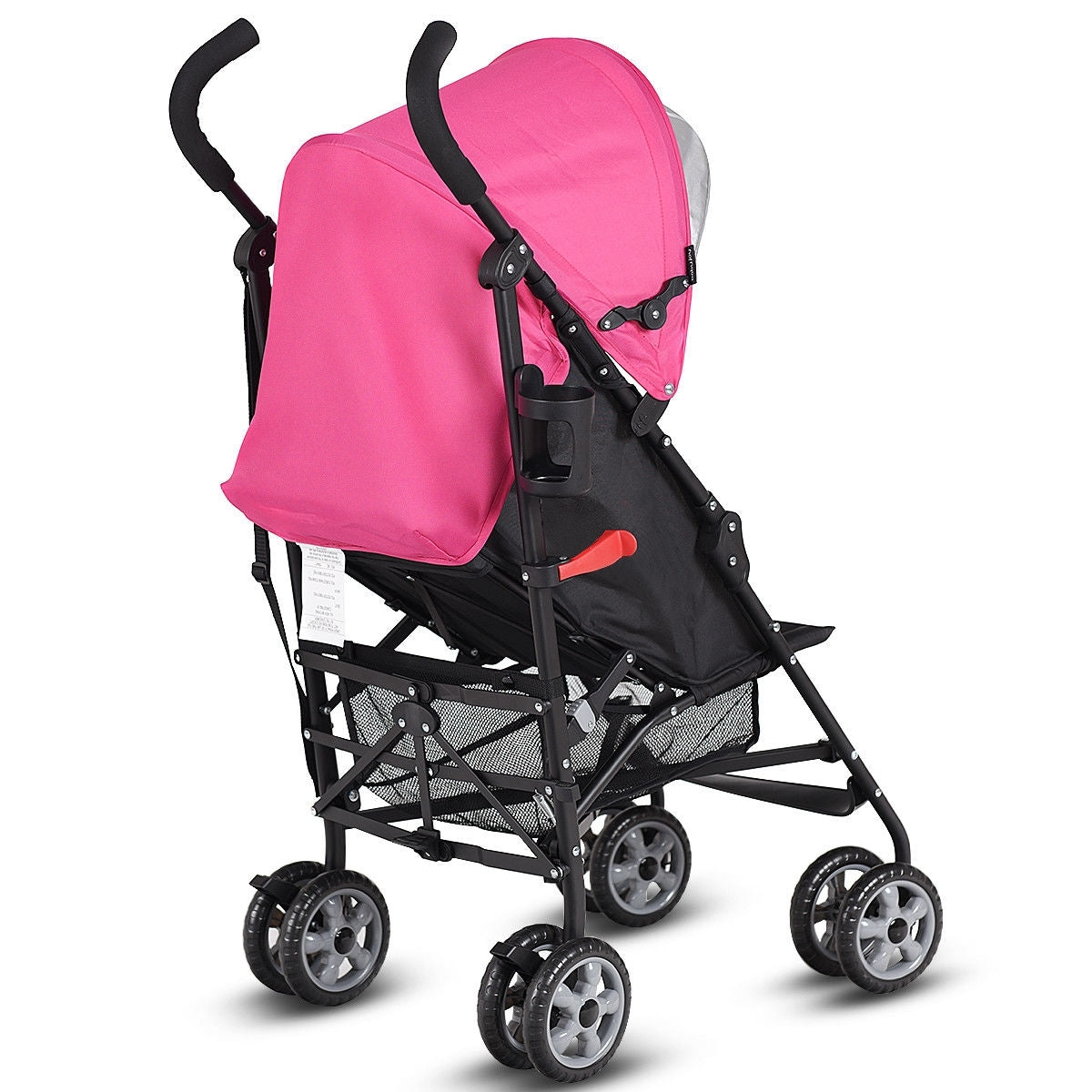 Folding Lightweight Baby Toddler Umbrella Travel Stroller-Orange - Pink
