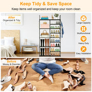 9 Tiers Plus 5 Tiers Shoe Rack Metal Shoe Storage Shelf