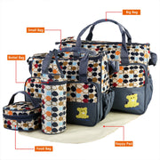 5PCS Baby Nappy Diaper Bags