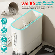 25LBS Vertical Rice Dispenser With Dustproof Lid