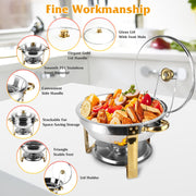 Buffet Server Set, 4.76QT Stainless Steel