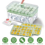 Ice Cube Tray With Lid And Bin