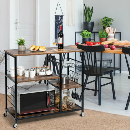 Rolling Industrial Kitchen Baker‚Äôs Storage Shelf
