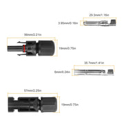 10 Pairs Solar Panel Connectors Adapter Male/Female IP67 Waterproof Connector