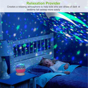 Pink LED Rotating Starry Sky Projector Kids Night Light