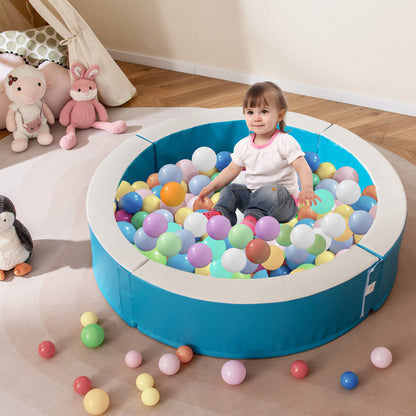 Detachable Foam Ball Pit with 50 Colorful Ocean Balls