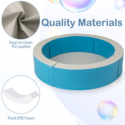Detachable Foam Ball Pit with 50 Colorful Ocean Balls