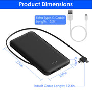 10000mAh Power Bank Portable Phone Charger External Battery Pack