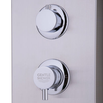 47 Inch Stainless Shower Panel with Massage Jets Hand Shower