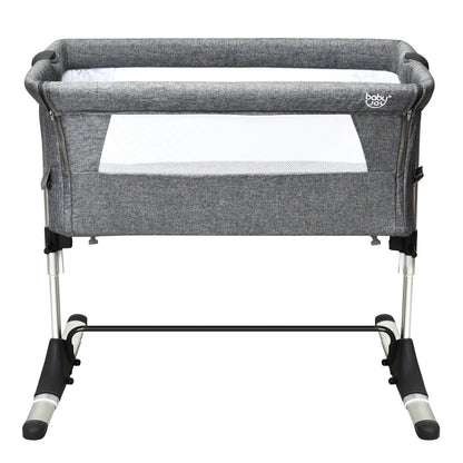 Travel Portable Baby Bed Side Sleeper Bassinet Crib with Carrying Bag-Blue - Gray