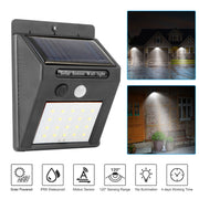 Solar Light 20 LEDs Outdoor PIR Motion Sensor Lights IP65 Waterproof