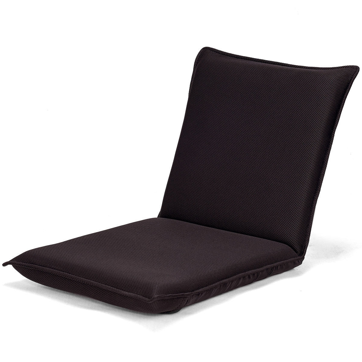 Adjustable 6 positions Folding Lazy Man Sofa Chair Floor Chair-Coffee - Coffee