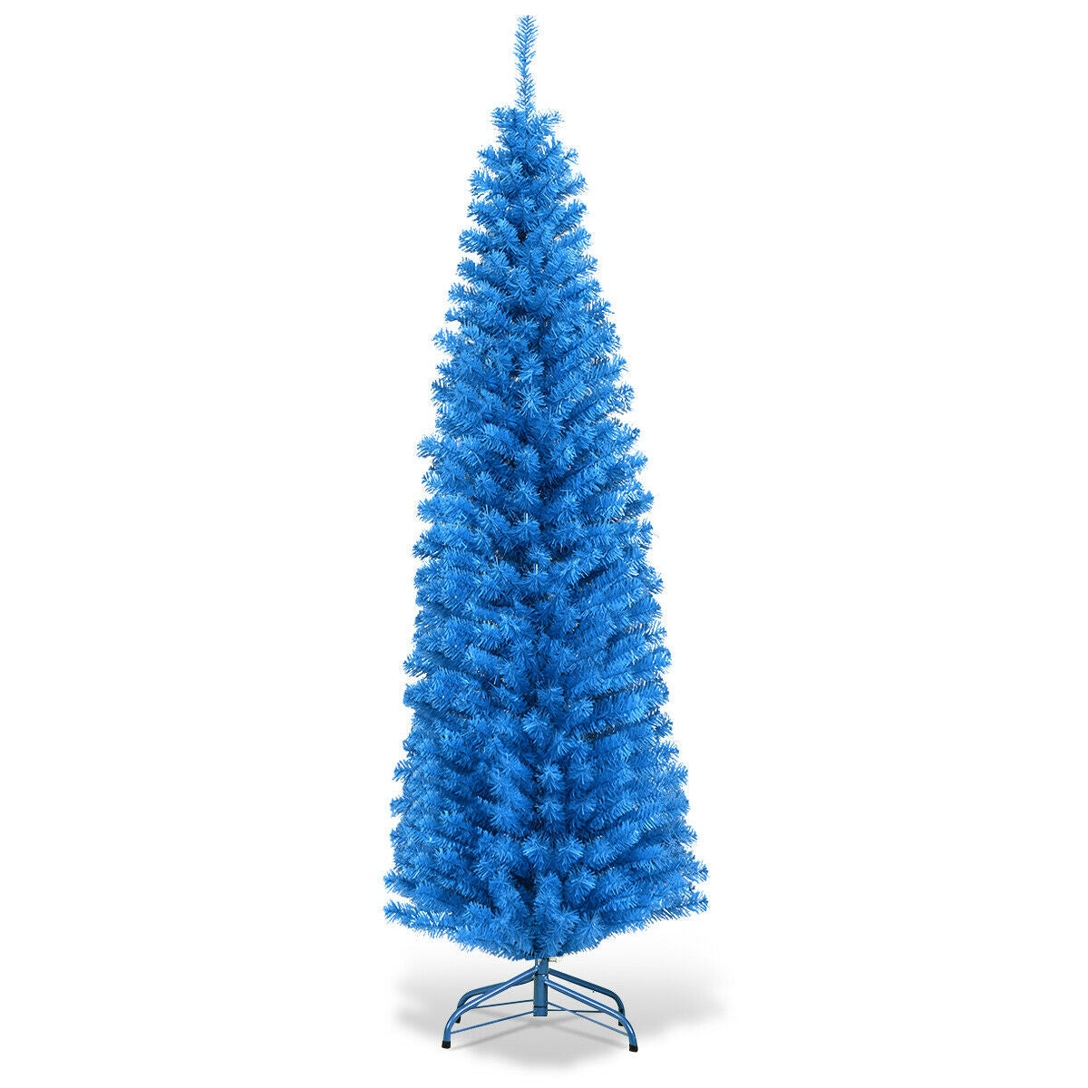 6 Feet Unlit Pencil Slim Tree Artificial Christmas Tree - Default
