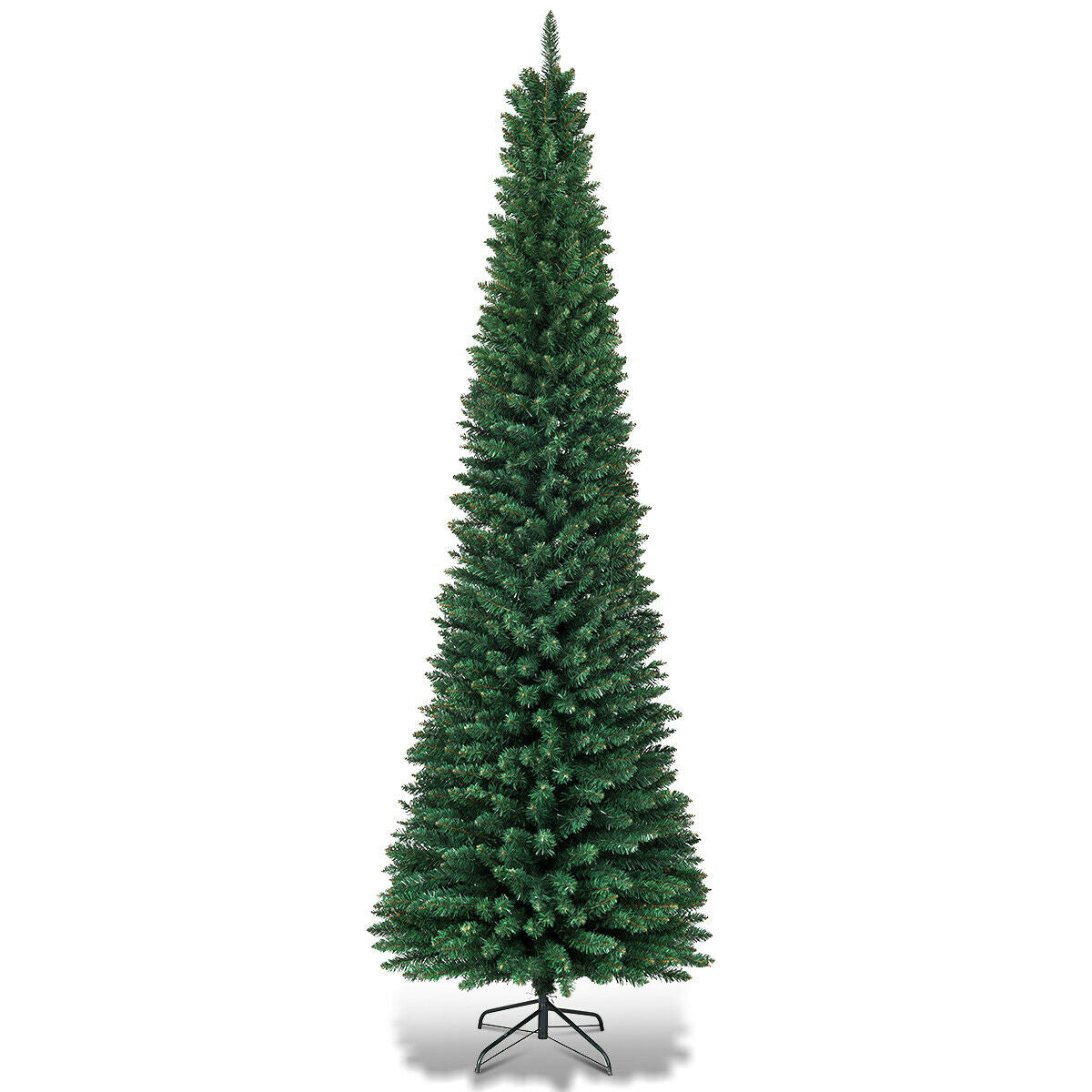 PVC Artificial Slim Pencil Christmas Tree-5 Feet - 7 Feet