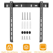 TV Wall Mount TV Wall Holder Bracket Support 32-65 inch Flat TV Max Hole Distance 400x400mm Hold Up To 30kg/66.14lbs