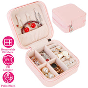 Mini Jewelry Storage Box Portable Ring Earring Necklace Storage Travel Case