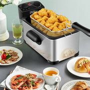 Electric Stainless Steel Deep Fryer with Timer