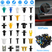 500Packs Bumper Fastener Rivets 30 Kinds Bumper Push Clips