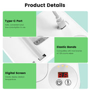 Wipe Warmer, 3 Temp Settings, Type-C