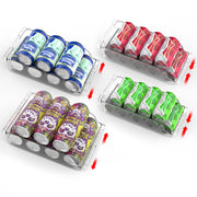 4-Pack Adjustable Soda Can Organizers for Fridge